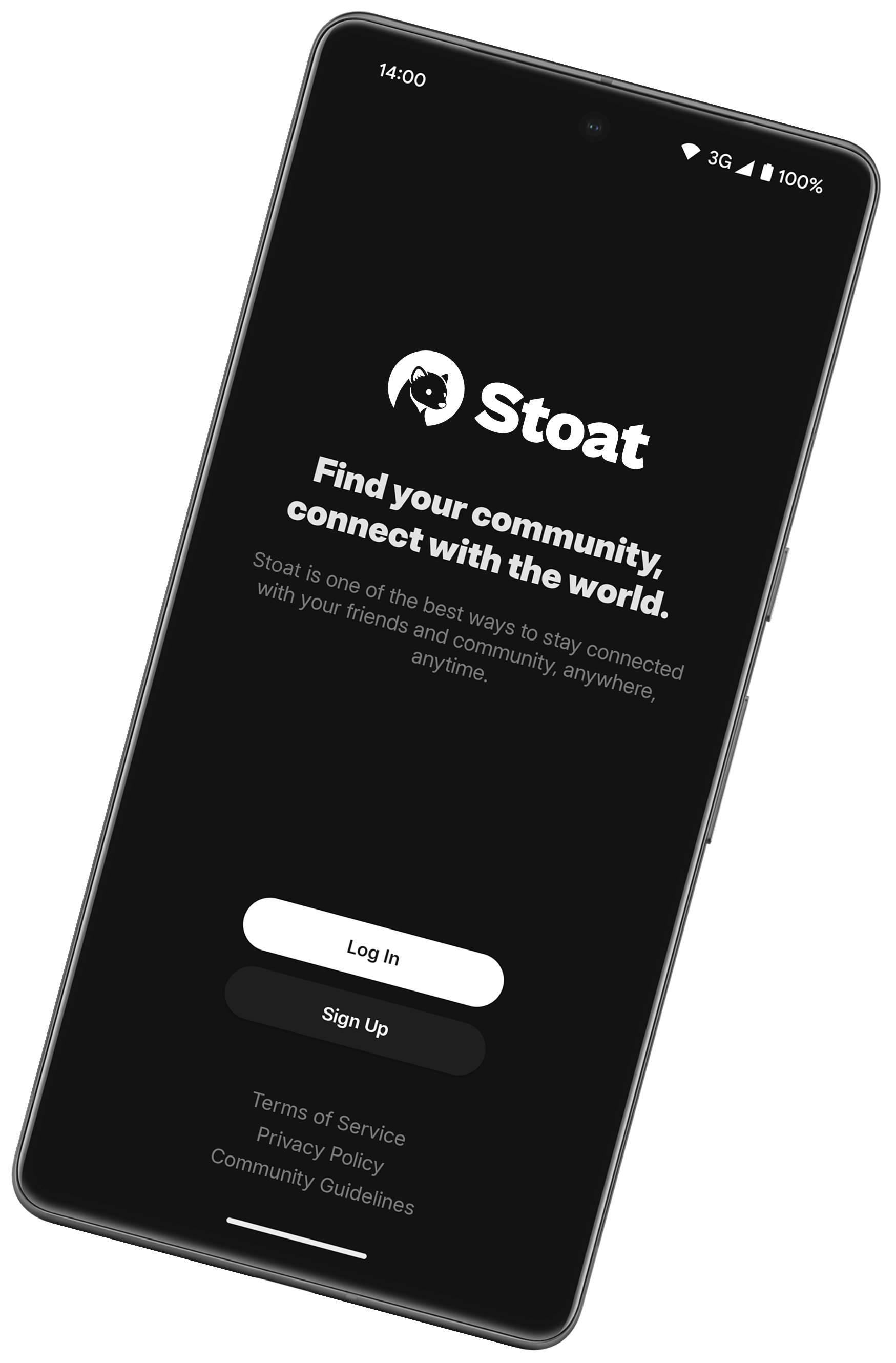 Screenshot of MonoChat on an Android phone